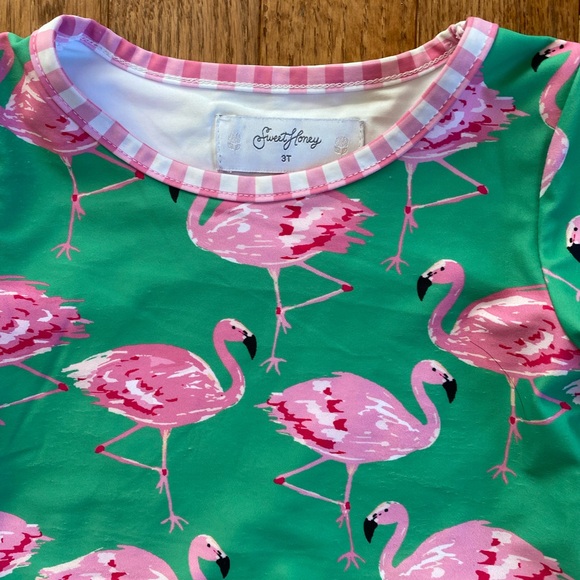Set of two Sweethoney toddler girl swim suits rash guard style size 3T - Picture 4 of 8